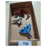 (2) Tootsie Toy Diecast Jets & Other Jets