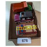 (3) Tootsie Toy Diecast & Plastic Trucks