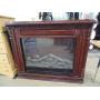 Electric Cherry Finish Fireplace Mantle