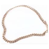 10K YELLOW GOLD CUBAN LINK CHAIN NECKLACE