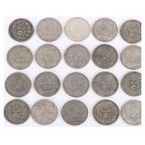 50% SILVER WORLD SILVER COINS PERU UN SOL - (20)