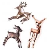 VINTAGE STERLING SILVER DEER PINS LOT OF 3