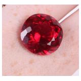 20.50CT LARGE ROUND RED RUBY W/ GIE CERT