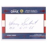 AUTHENTIC SONNY SIEBERT NO HITTER AUTOGRAPH