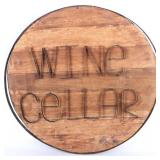 VINTAGE WOODEN "WINE CELLAR" DECORATIVE WALL PIECE