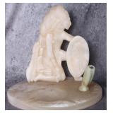 QUARTZ CARVED NATIVE ALTAR STATUARY BOARD