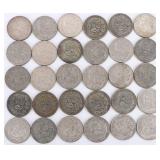 50% SILVER WORLD SILVER COINS PERU UN SOL - (30)