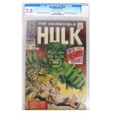 INCREDIBLE HULK #102 COMIC BOOK CGC GRADE 7.0