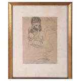 AFTER PABLO PICASSO MOTHER & CHILD SKETCHING