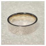 Sterling Silver Band Ring Sz 14