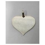 Heart Pendant Sterling Silver Uno A Erre VTG