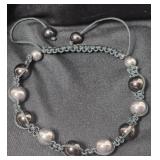 Stylish Beads & Rhinestone Bracelet By Inox