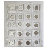 1968-1989 Canada 25 Cents Set of 20 Coins