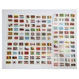 136 International Flag Stamps