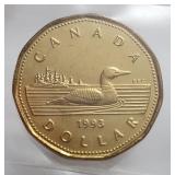 1993 $1 Loon ICCS MS64 Canada