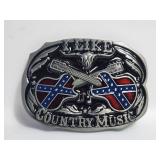 Belt Buckle - I Like Country Music