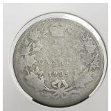 Canada 1905 25c Silver Edward