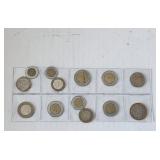 Bi-Metallic Coin Collection 13 Coins