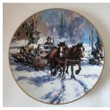 "The Hay Sleigh Kids" Plate Georgia Jarvis