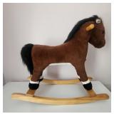 Plush Ride-on Rocking - Horse H:20" L:25"