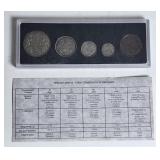 1908 1998 Canada Silver Coin Set with COA