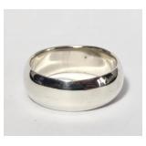 Band Ring Sz 10 Sterling Silver