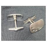 Sterling Silver Etched Cufflinks By Smibo