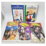 Caillou & Cornemuse French 5 VHS Tapes