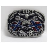 Belt Buckle - I Like Country Music