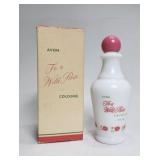 To a Wild Rose AVON Cologne 2oz White Glass w/Box