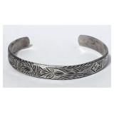 Open Bangle Bracelet Sterling Silver VTG