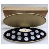 1999 Silver Proof Coin Set Millenium w/COA (12x)