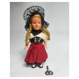 Wind Up Dancing Doll Key & Working