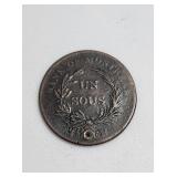 Bouquet Sou Token ï¿½ Penny c1830s