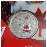 2005 Colorized 25c Canada Day Sealed