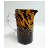 Blown Glass Tortoise Shell Pitcher