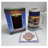 2002 Budweiser Holiday Stein w/Box and COA