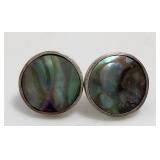 Abalone Earring Set Sterling Silver