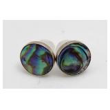 Abalone Earring Set Sterling Silver