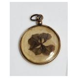 Photo Pendant Flower Antique