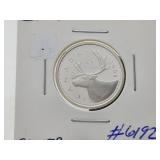 2008 Silver Proof Heavy Cameo 25c Canada