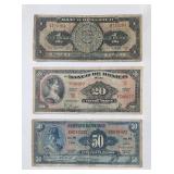 Mexico 1950s Banknotes