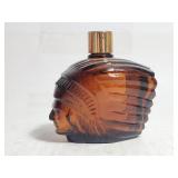 Native American Glass Head Bottle AVON