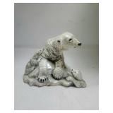 Polar Bear with Babies Figurine