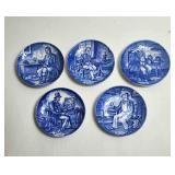 Blue & White Decorative Plates (5X) Enoch Wedgwood