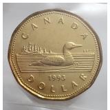 1993 $1 Loon ICCS MS64 Canada