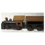 Vintage Wooden Handmade Train Locomotive