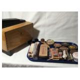 Early Shoe Shine Box w/ Supplies