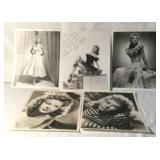 Vera Ellen Autographed Pictures (5) 8x10