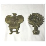 Celtic Brassware Shamrock Solid Brass